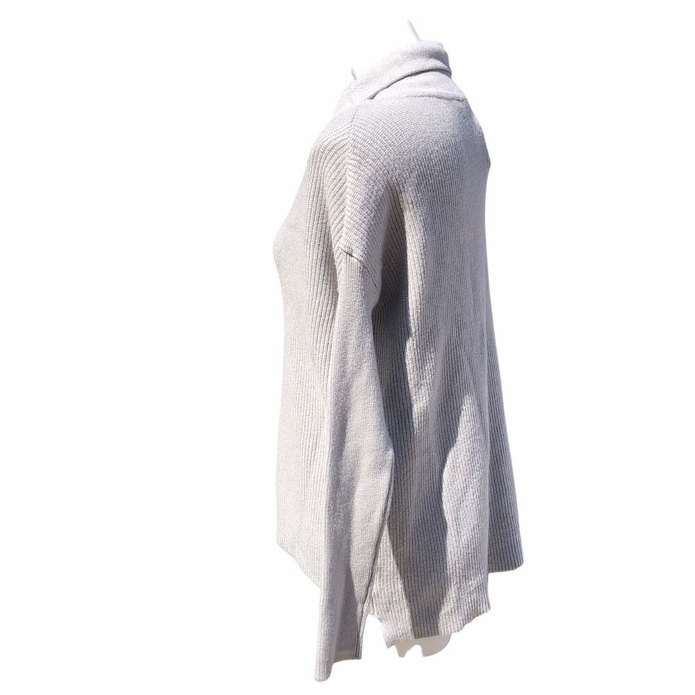 NWT Devotion by Cyrus cowl neck grey rib knit relaxed fit sweater size xxs - Picture 4 of 9